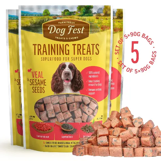 [79711939] Training Treats Veal & Sesame Seeds - Dog Treats - Set Of 5